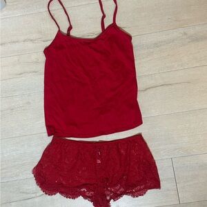 Elegant Adore Me Lace Top and Shorts